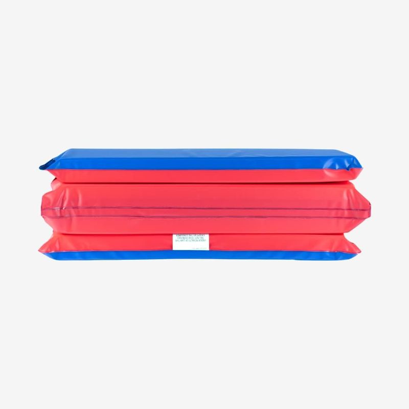 Photo 1 of KinderMat, 1.5 Inch Thick, 4-Section Rest Mat, Red/Blue, Great for School, Daycare, Travel, and Home, 100% Made in the USA…
