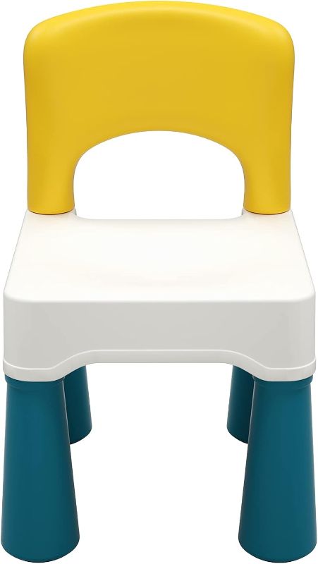 Photo 1 of burgkidz Plastic Kids Chair, Durable and Lightweight, 9.3" Height Seat, Indoor or Outdoor Use for Ages 2 and Up (Macaron)
