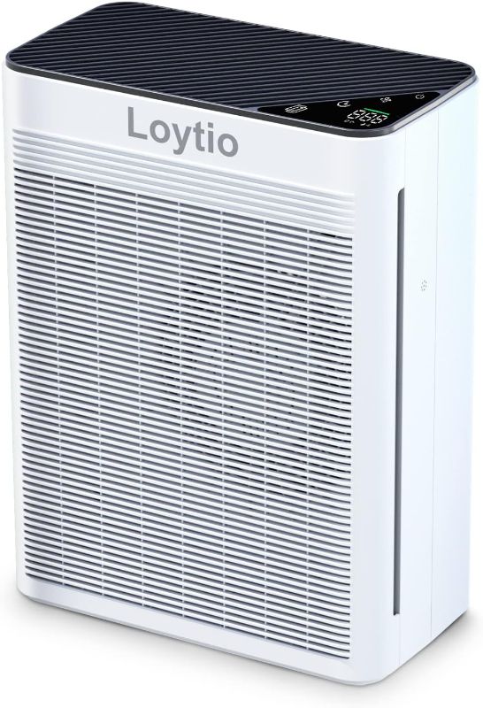 Photo 1 of Air Purifiers for Bedroom, H13 True HEPA Filter for Home large Room, Air Filter with Sleep Model, 24db Filtration System, 360° Air Intake for Pet Dander Dust Pollen Smoke Allergie, Black
