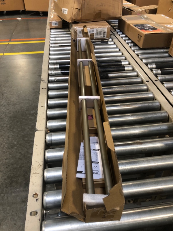 Photo 1 of HOTOZON 2 Pack Curtain Rods 48 to 86 Inches(4-7.2ft), 3/4 Inch Antique Bronze Window Rods for window 36 to 82 Inches(3-6.8ft), Single Drapery Rod with Finials