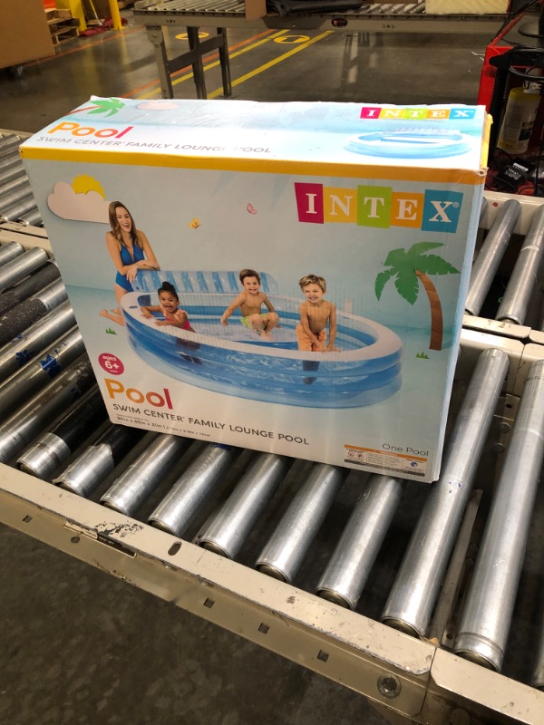 Photo 2 of Intex Swim Center™ Inflatable Family Lounge Pool, 90" X 86" X 31", for Ages 3+