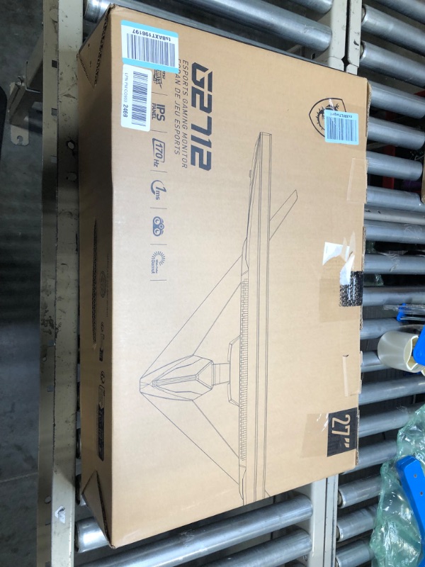Photo 1 of MSI G2712, 27" Gaming Monitor, 1920 x 1080 (FHD), IPS, 1ms, 170Hz, FreeSync Premium, HDMI, Displayport, Tilt,Black