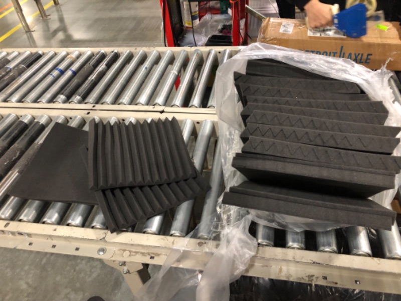Photo 1 of 26 Pack Acoustic Panels 1 X 12 X 12 Inches - Acoustic Foam - Studio Foam Wedges - High Density Panels - Soundproof Wedges - Charcoal 26 sqft
