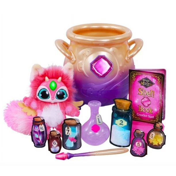 Photo 1 of  Magic Mixies Magical Misting Cauldron with Interactive 8 inch Pink Plush Toy and 50+ Sounds and Reactions