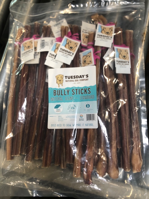 Photo 1 of 12" Standard Bully Sticks-Natural Scent (25Ct)