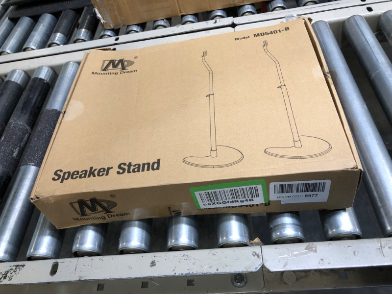Photo 1 of Mounting Dream Speaker Stands Pair, Max 40" Height Adjustable Speaker Stands Mounts,Heavy Duty Base Extendable Tube,11 lbs Capacity Per Stand,Set of 2 Universal Floor Stands (Speakers Not Included)