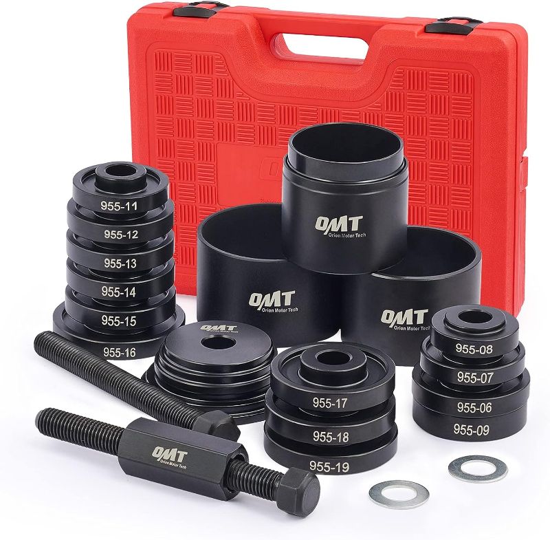 Photo 1 of Orion Motor Tech OMT 23-Piece FWD Front Wheel Drive Bearing Adapters Press Kit & 9-Way Internal/External Slide Hammer Puller Set, Bundle