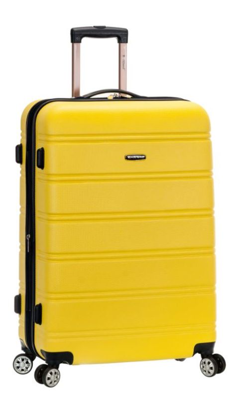 Photo 1 of ***ONLY LARGE SUITCASE***  Rockland Melbourne Hardside Expandable Spinner Wheel Luggage, Yellow, (Large, 28")
