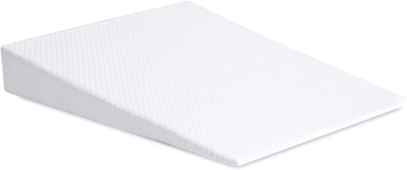 Photo 1 of 5 Inch Pillow Wedge for Sleeping,Large Triangle Cushion to Elevate Upper Body,Therapeutic Wedge Pillow, Wedge Pillow for Back Acid Reflux,5" High, 26" Wide,White