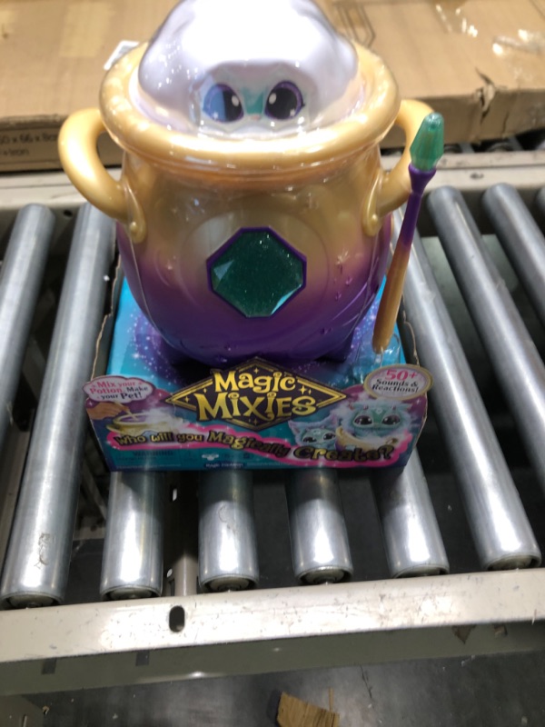 Photo 3 of Magic Mixies Magical Misting Cauldron with Interactive 8 inch Blue Plush Toy and 50+ Sounds and Reactions, Multicolor