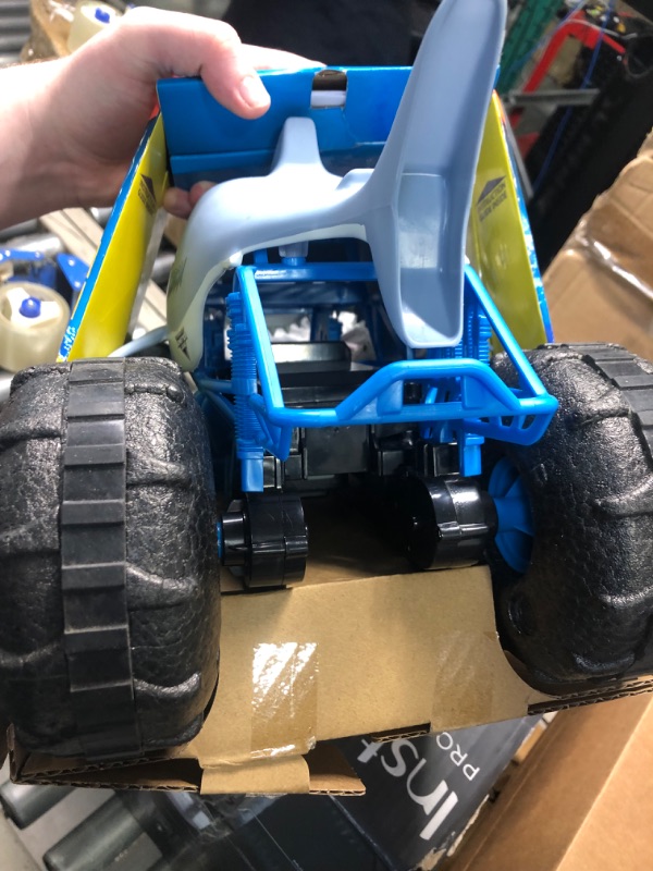 Photo 4 of Monster Jam, Official Megalodon Storm All-Terrain Remote Control Monster Truck Toy Vehicle, 1:15 Scale All-terrain: Megalodon Storm