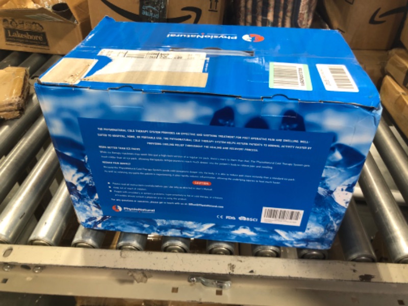 Photo 1 of Cold Therapy Machine — Cryotherapy Freeze Kit System — for Post-Surgery Care, ACL, MCL, Swelling, Sprains, and Other Injuries — Wearable, Adjustable Knee Pad — Cooler Pump with Digital Timer