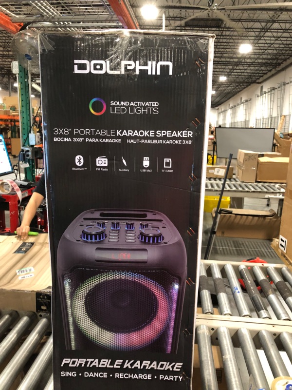 Photo 2 of Dolphin KP-380: Elite Triple 8" Bluetooth Party Speaker | Unmatched Power & Sound | Long-Lasting Battery