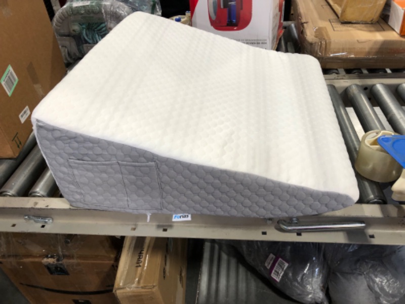 Photo 3 of 
Forias Wedge Pillows 12" Bed Wedge Pillow for Sleeping Acid Reflux After Surgery Triangle Pillow Wedge for Sleeping Gerd Snoring, Air Layer Wedge...