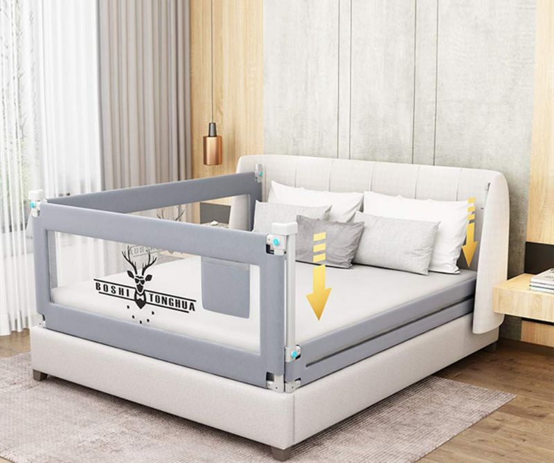Photo 1 of \Lsbod Bed Rail for Toddlers,Baby Bed Rail Guard for Kids,Safety Side Bedrail for Twin,Double,Full,Queen,King Size Bed(1side 79" Lx27 H)
