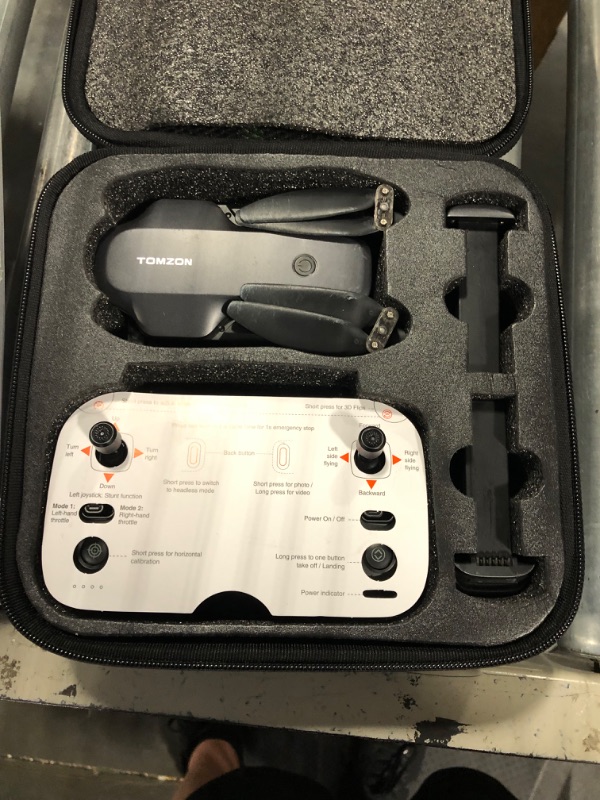 Photo 1 of TOMZON T4W Drones with 2K Camera for Adults, Foldable FPV Drone for Beginners with Long Range, One Key Take off/Land, Altitude Hold, RC or APP Control, Circle Fly, Gravity Mode 2 Batteries 36 Mins