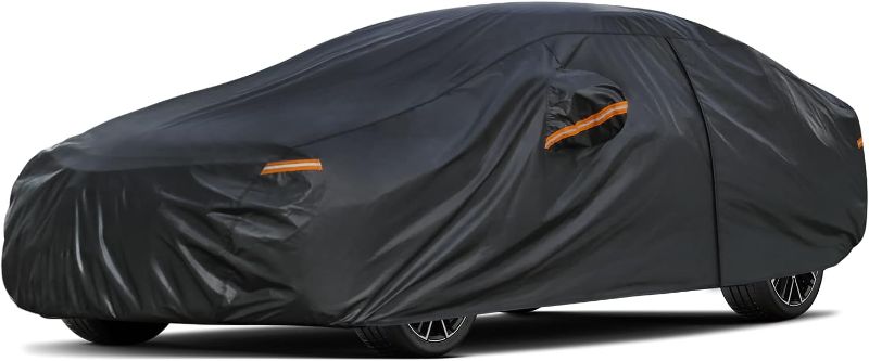 Photo 1 of 
Kayme 7 Layers Heavy Duty Car Cover Waterproof All Weather, Full Exterior Cover Outdoor Snow Sun Uv Protection with Zipper for Automobiles, Universal Fit...
Size:A2 - 3XL- Fit Sedan-Length (186" To