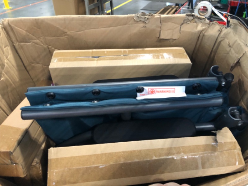 Photo 1 of Medline Transport Wheelchair with Lightweight Steel Frame, Folding Chair is Portable, Large 12 inch Back Wheels, 19 inch Wide Seat, Teal