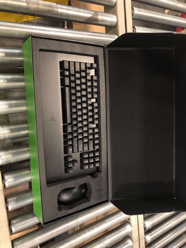 Photo 1 of Razer Turret Wireless Mechanical Gaming Keyboard & Mouse Combo for PC, Xbox One, Xbox Series X & S: Chroma RGB/Dynamic Lighting - Retractable Magnetic Mouse Mat - 40hr Battery, Classic Black