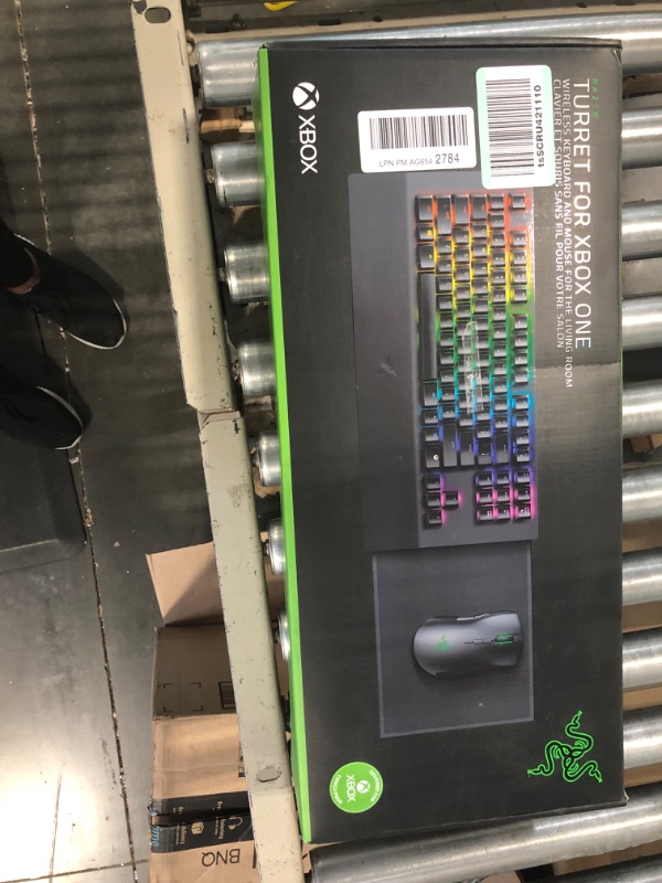 Photo 1 of Razer Turret Wireless Mechanical Gaming Keyboard & Mouse Combo for PC, Xbox One, Xbox Series X & S: Chroma RGB/Dynamic Lighting - Retractable Magnetic Mouse Mat - 40hr Battery, Classic Black