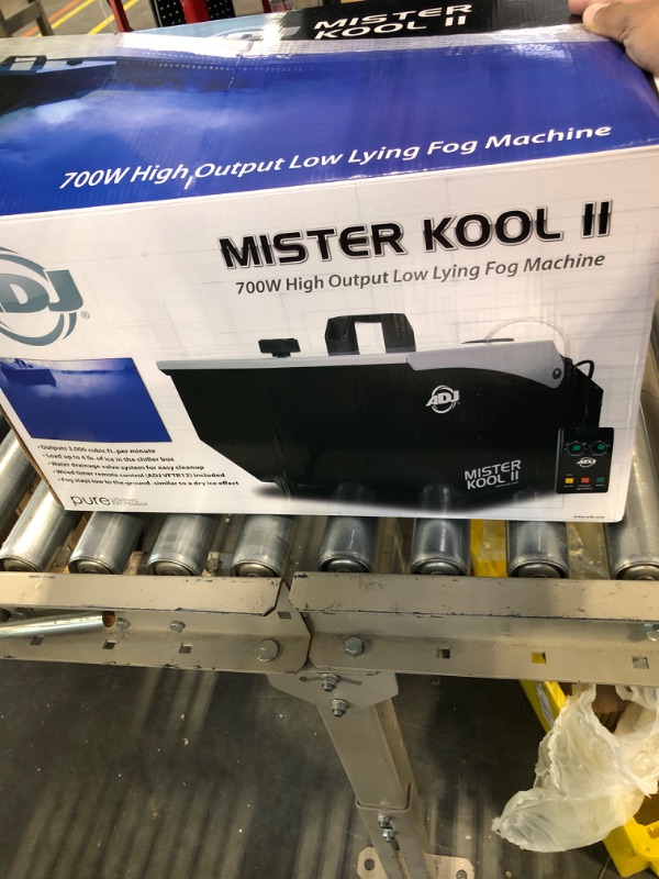 Photo 2 of ADJ Products MISTER-KOOL-II Grave Yard Low Lying Water Based Fog Machine Mister Kool II