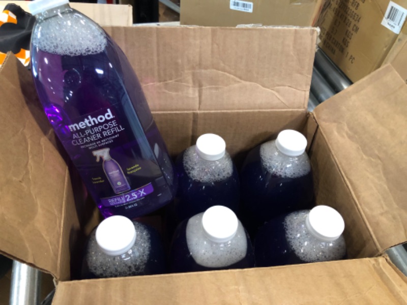 Photo 1 of Method All-Purpose Cleaner Refill, French Lavender, 68 Ounces, 6 pack, Packaging May Vary