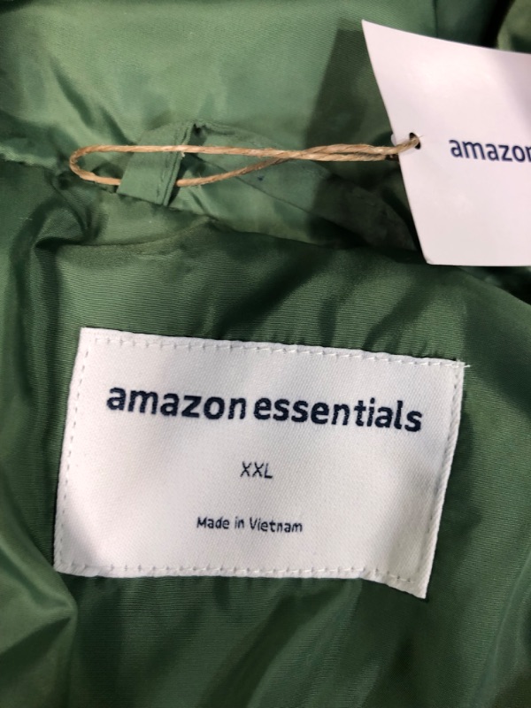 Photo 1 of Amazon Essentials Women's Long Puffer Jacket (Available in Plus Size) XX-Large Sage Green