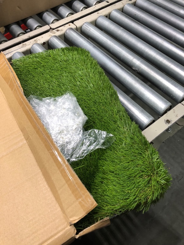 Photo 5 of  Artificial Grass Mat, Turf Grass Outdoor Mat for Entrance, Fake Grass Pee Mat for Dogs 34"x24"
