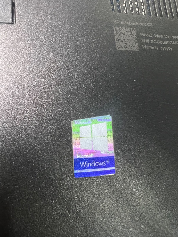 Photo 1 of HP Elitebook 820 G3 Business Laptop, 12.5" HD Display, Intel Core i5-6300U 2.4Ghz, 8GB RAM, 256GB SSD, 802.11 AC, Windows 10 Professional (Renewed)
