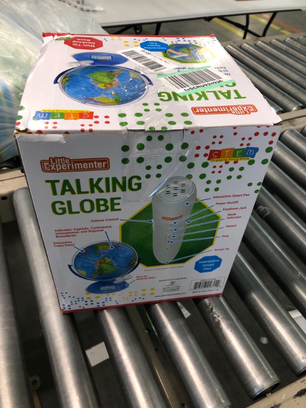 Photo 2 of Little Experimenter Talking Globe - Interactive Globe for Kids Learning with Smart Pen - Educational World Globe for Children with Interactive Maps – 9”