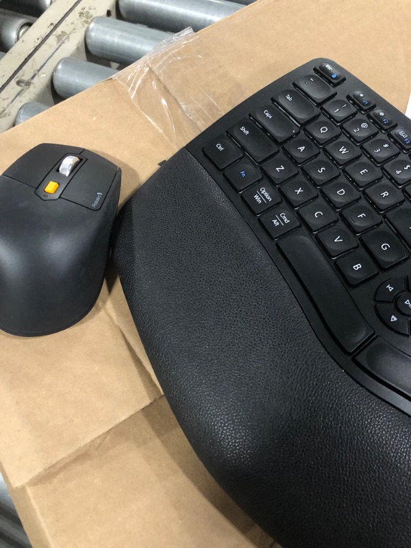 Photo 1 of Ergonomic Wireless Keyboard Mouse, ProtoArc EKM01 Ergo Bluetooth Keyboard and Mouse Combo, Split Design, Palm Rest, Multi-Device, Rechargeable, Windows/Mac/Android (Space Gray)
