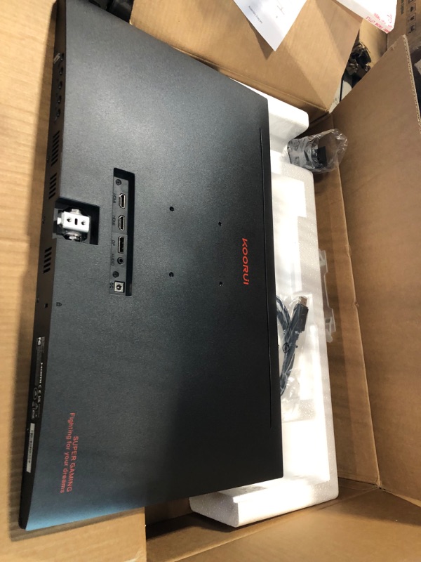 Photo 1 of KOORUI 24 Inch Computer Monitor -FHD 1080P Gaming Monitor 165Hz VA 1ms, AdaptiveSync Technology, LED Monitors with Ultra-Thin, HDMI X2 /DP, VESA Compatible, Tilt Adjustable, Eye Care 24E4