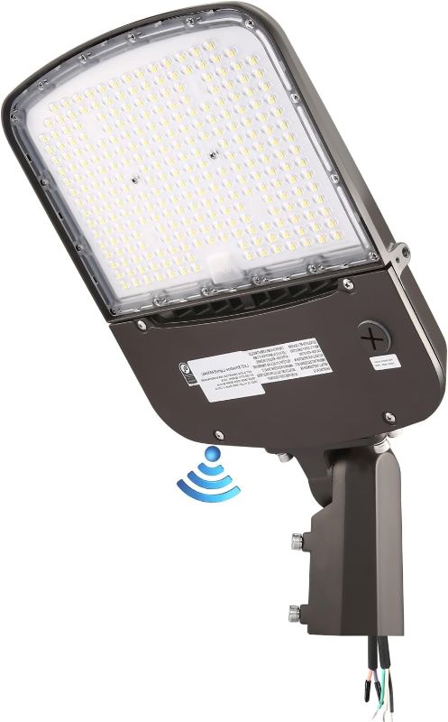 Photo 1 of 200W Outdoor LED Parking Lot Light with Slip Fitter, 5000K Daylight 28000LM 750W HPSHID Equiv,[Dusk to Dawn Photocell&Shorting Cap Included] ETL Commercial Lighting Fixture Bronze