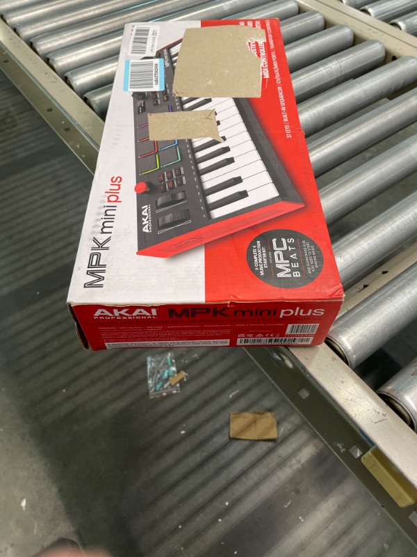 Photo 2 of Akai Professional MPK Mini Plus - USB MIDI Keyboard Controller with 37 Mini Keys, 8 MPC Pads, Sequencer & Focusrite Scarlett Solo 3rd Gen USB Audio Interface, for the Guitarist, Vocalist Plus MPK Mini + Audio Interface