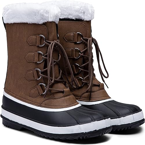 Photo 1 of ostey Men's Snow Boots Waterproof Winter Boots For Men Lightweight Outdoor Warm Cold Weather Mens Boots

Size 10.5