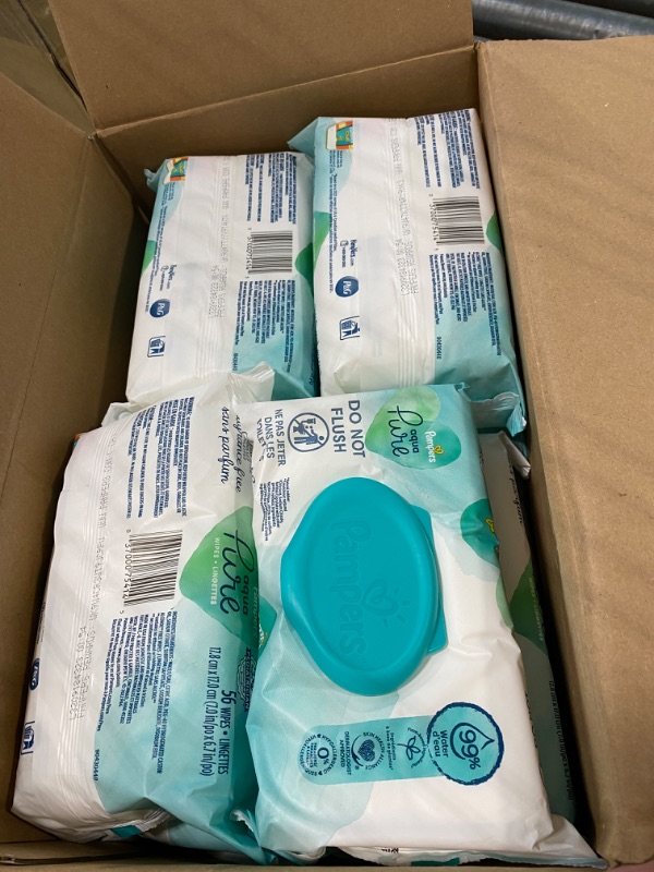 Photo 1 of Pampers Aqua Pure Sensitive Baby Wipes , 672 count

