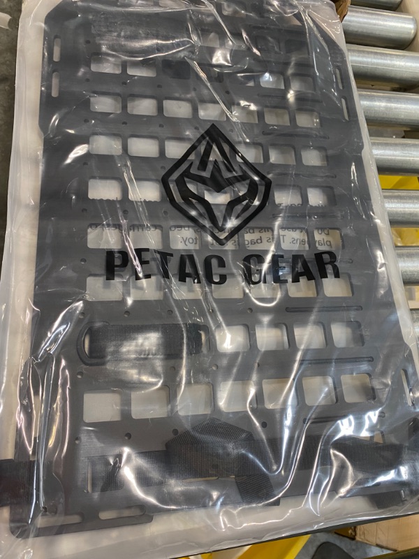 Photo 1 of PETAC GEAR Rigid Insert MOLLE Panel Portable Gear Organizer with Carry Handle Backpack Bag Tactical Equipment Storage Pouches Holsters Holder Gun Rack Mount
