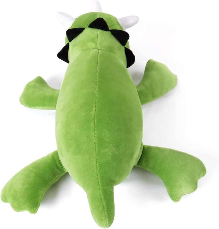 Photo 1 of PopMeme Weighted Dinosaur Plush Throw Pillow 24" 3.5lbs, Green Dinosaur Weighted Stuffed Animal Cuddle Plushies for Kids Birthday