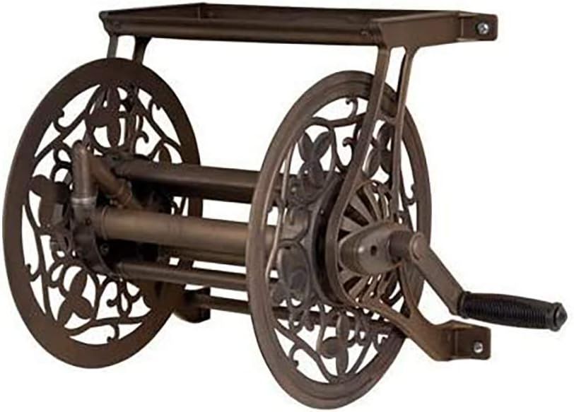 Photo 1 of AMES 2398110 NeverLeak Decorative Wall Mount Hose Reel, Brown https://a.co/d/3upKPe3