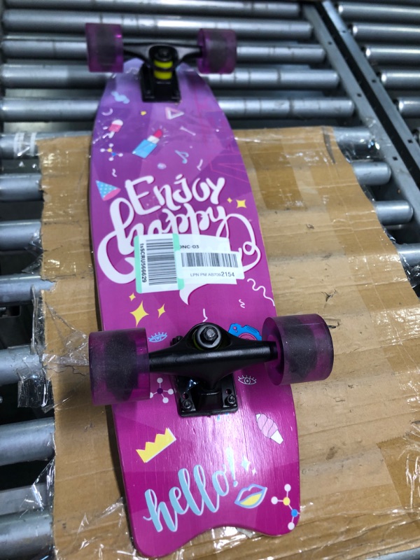 Photo 3 of BELEEV Cruiser Skateboards for Beginners, 27x8 inch Complete Skateboard for Kids Teens Adults, 7 Ply Canadian Maple Double Kick Deck Concave Trick Skateboard with All-in-One Skate T-Tool https://a.co/d/3O0Hfj2