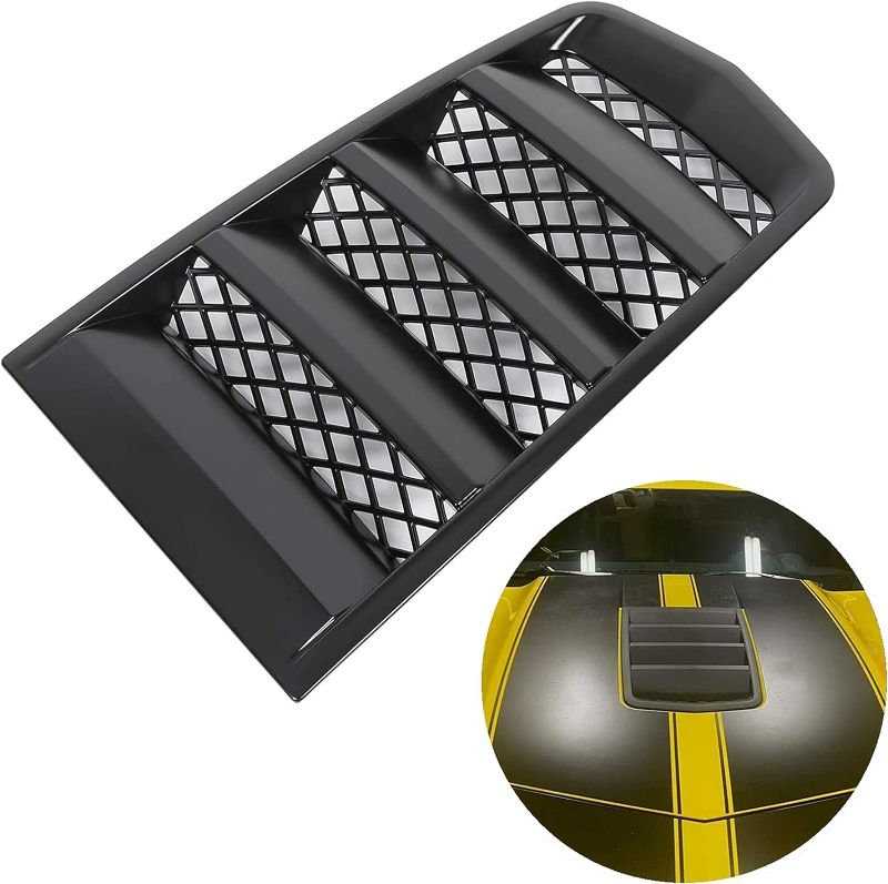 Photo 1 of 7BLACKSMITHS Hood Scoop Vents Grille for 2014-2015 Chevrolet Camaro Part# Number 22828242 https://a.co/d/fXQ3abC