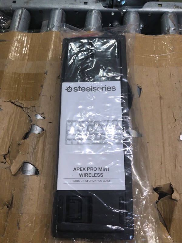 Photo 4 of SteelSeries Apex Pro Mini Wireless Mechanical Gaming Keyboard – World’s Fastest Keyboard – Adjustable Actuation – Compact 60% Form Factor – RGB – PBT Keycaps – Bluetooth 5.0 – 2.4GHz – USB-C (Renewed)