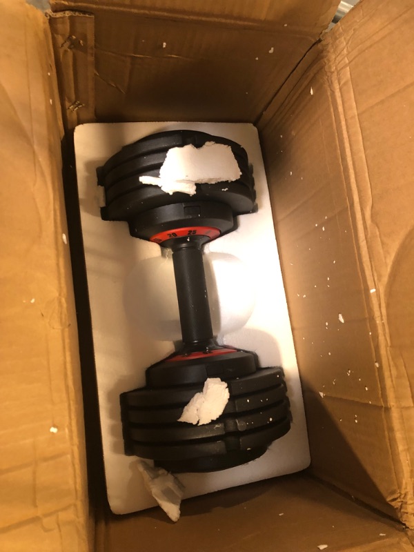 Photo 1 of Adjustable Dumbbells 25/55LB Single Dumbbell Weights, 5 in 1 Free Weights Dumbbell with Anti-Slip Metal Handle, Suitable for Home Gym Exercise Equipment 25LB-1pc