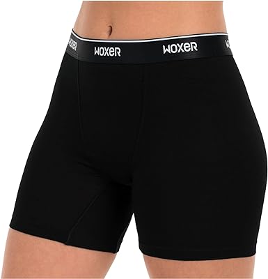 Photo 1 of Woxer Women’s Boxer Briefs Underwear, Baller 5” High-Waisted Boyshorts Panties Soft Anti-Chafing, No Roll Inseam