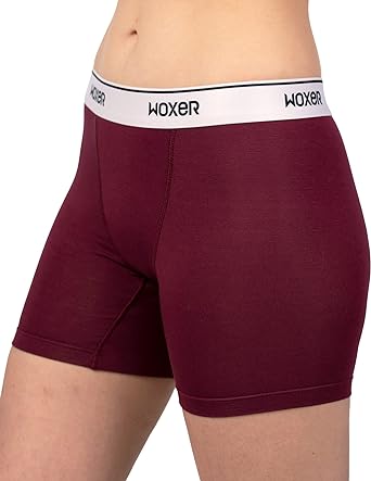 Photo 1 of Woxer Womens Boxer Briefs Underwear, Baller 5” Boyshorts Panties Soft Anti-Chafing, No Roll Inseam 3XL