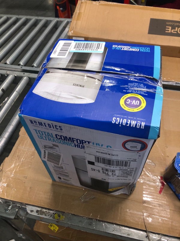Photo 1 of HoMedics Humidifiers for Bedroom, Home, Nursery, Office and Plants. Total Comfort UV-C Ultrasonic Humidifier, Leak Resistant Design, .97 Gallon Tank, 35 Hour Run Tim, Quiet, Cool Mist, Night Light