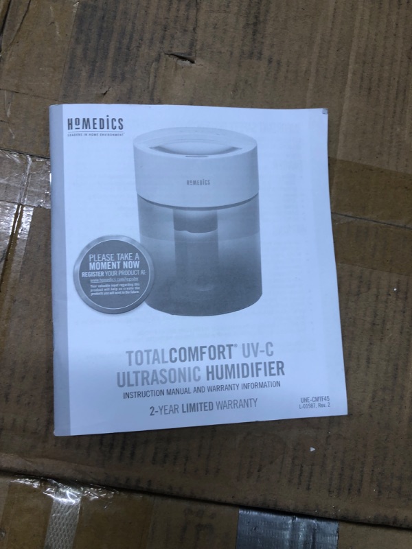 Photo 5 of HoMedics Humidifiers for Bedroom, Home, Nursery, Office and Plants. Total Comfort UV-C Ultrasonic Humidifier, Leak Resistant Design, .97 Gallon Tank, 35 Hour Run Tim, Quiet, Cool Mist, Night Light