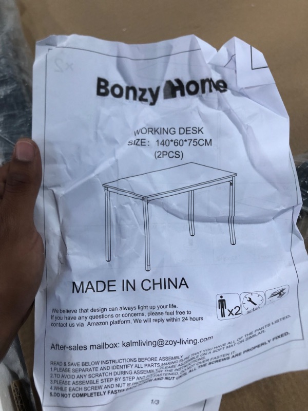 Photo 1 of BONZY HOME WORKING DESK BLACK
