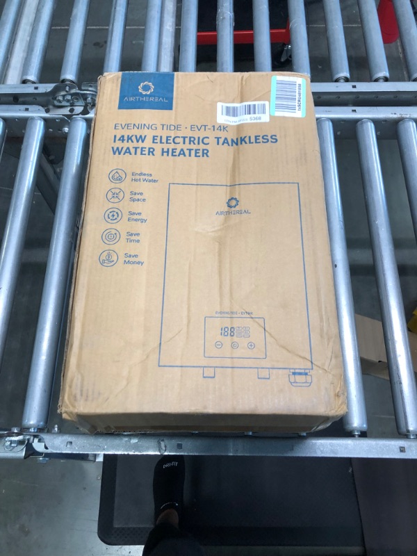 Photo 2 of Airthereal Electric Tankless Water Heater 18kW, 240Volts - Endless On-Demand Hot Water - Self Modulates to Save Energy Use - Small Enough to Install Anywhere - for 2 Showers, Evening Tide series