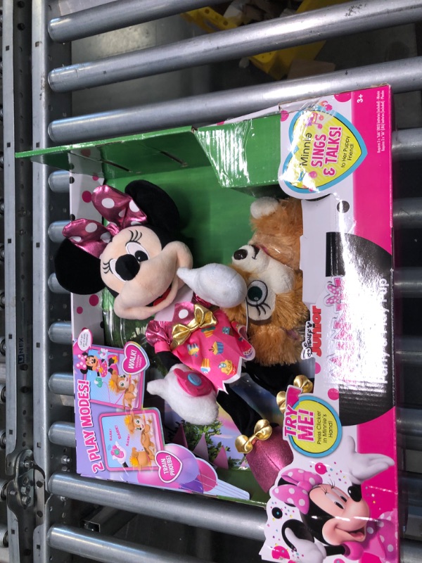 Photo 3 of Disney Junior Minnie Mouse Party & Play Pup Feature Plush, by Just Play